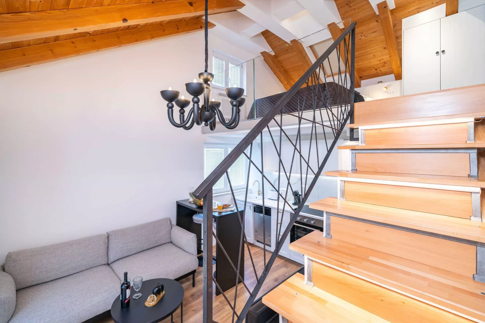 Apartments Villa Aura - Duplex studio with Balcony and shared swimming pool-Trap