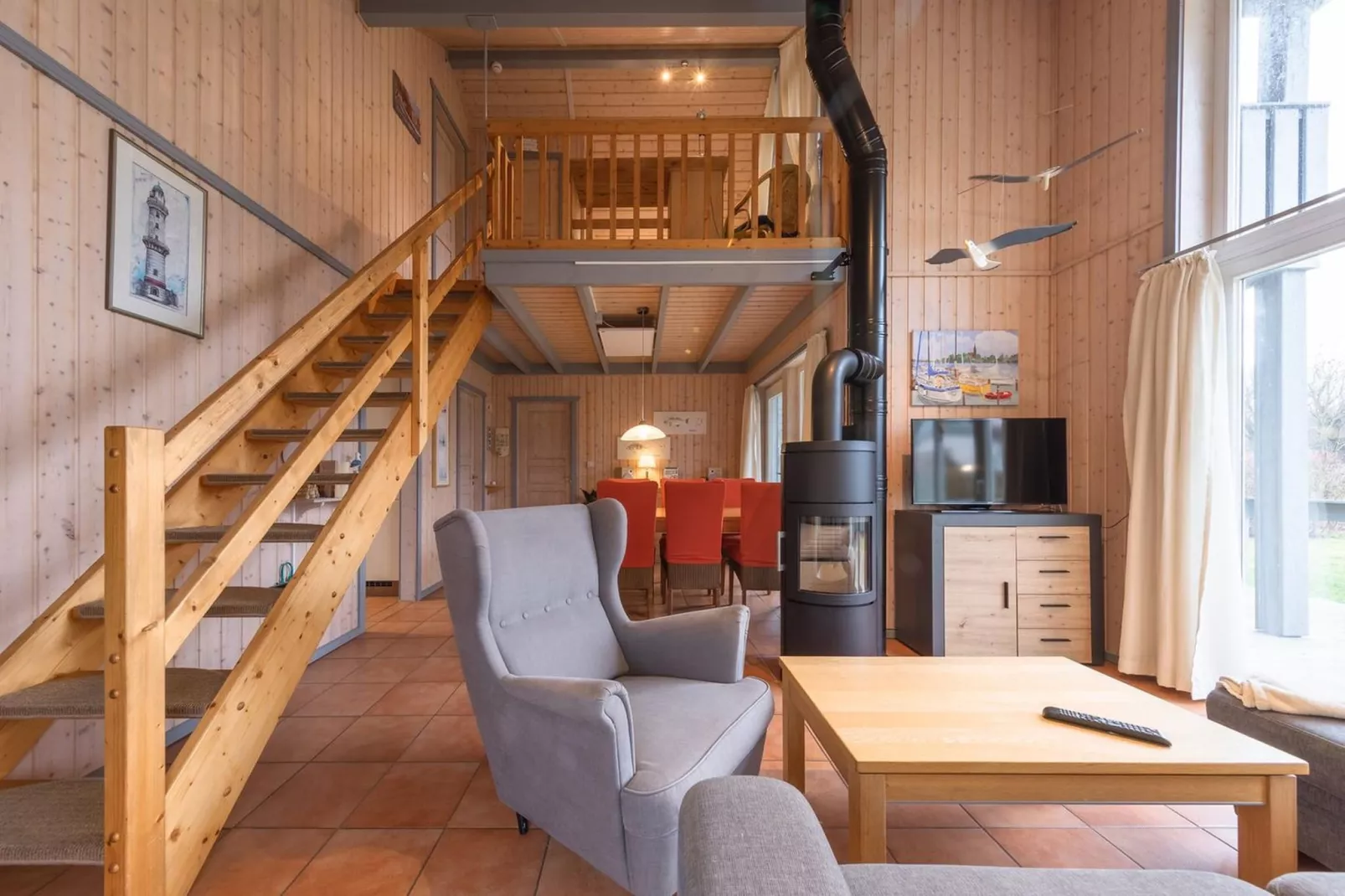 Ferienhaus Seeschwalbe-Classic 90 qm 96-Woonkamer