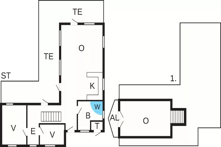 Panoramisch fjordverblijf met spabad-Plattegrond