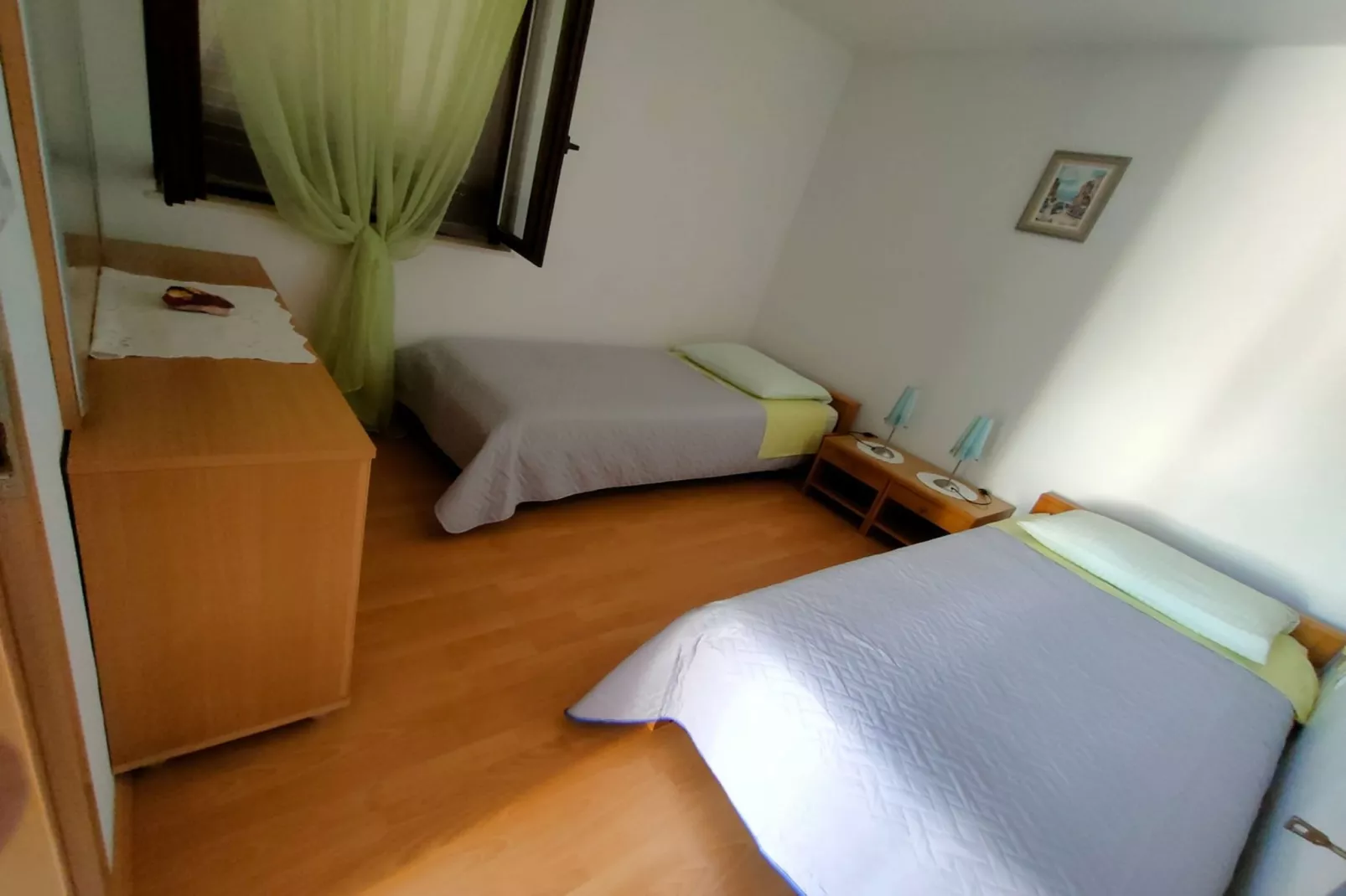 Apartments Ivan Supetar - Two Bedroom Apartment with Terrace no.3-Slaapkamer