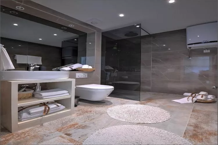 Deluxe Room with King Bed (2)-Badkamer