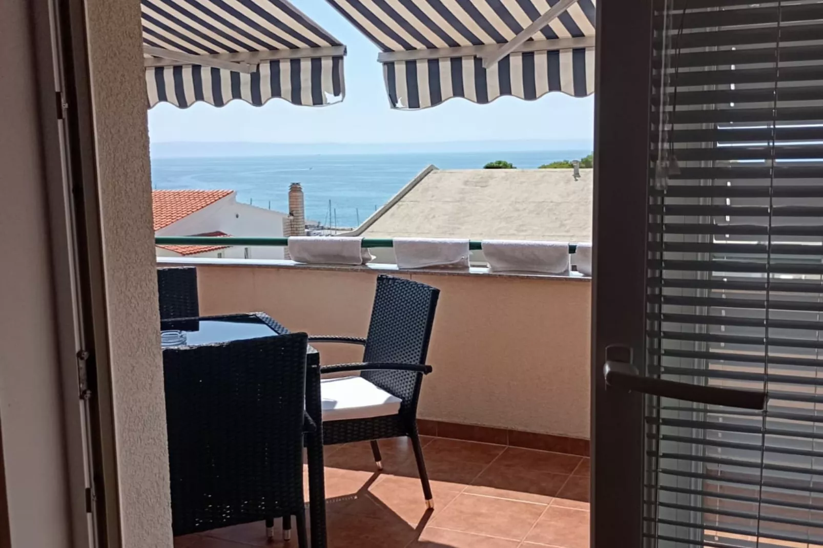 Apartment Tonco Baška Voda With Sea View-Terrasbalkon