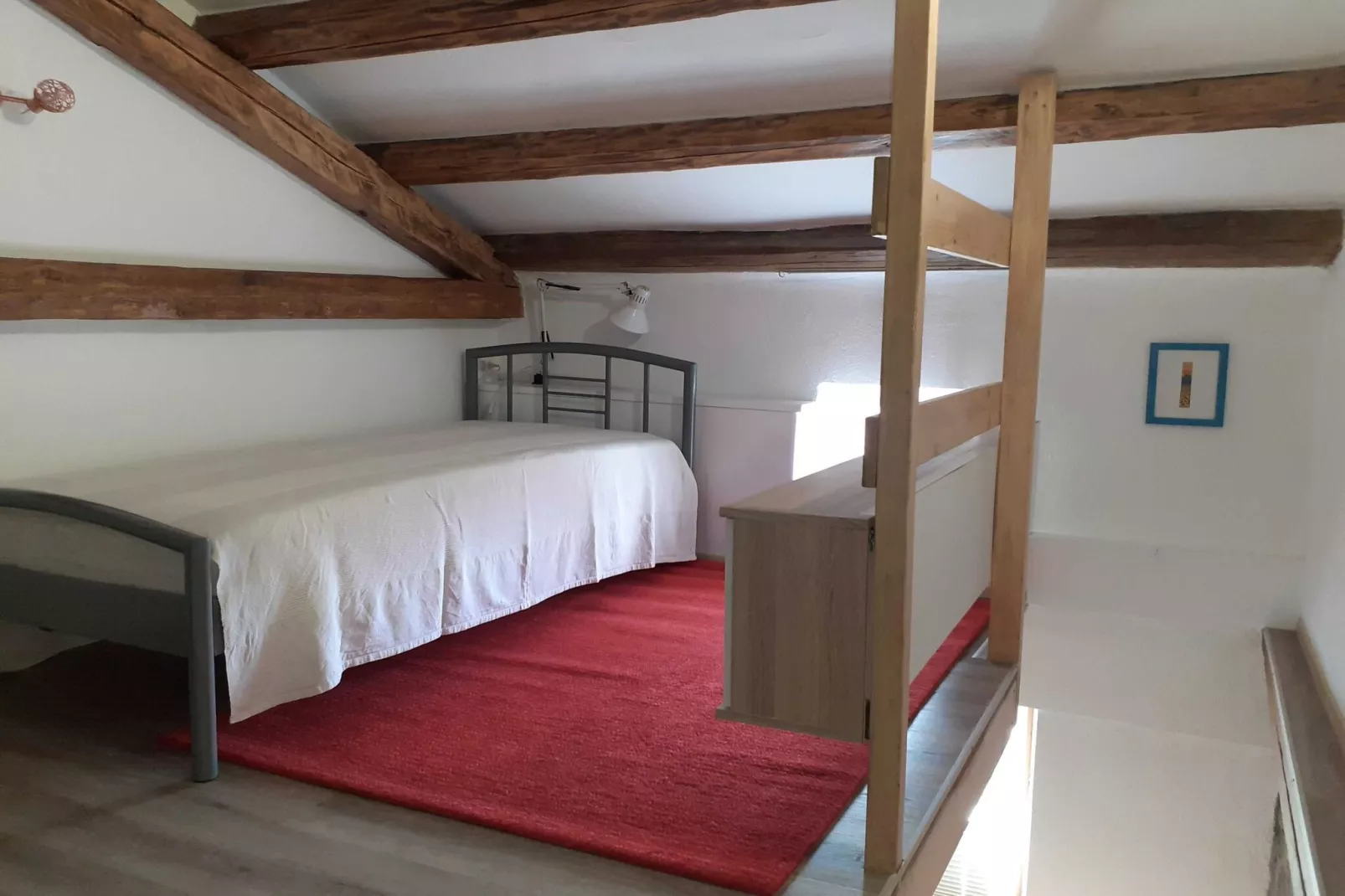 Secluded Authentic Apartment with Terrace - Studio Apartment with Terrace-Slaapkamer