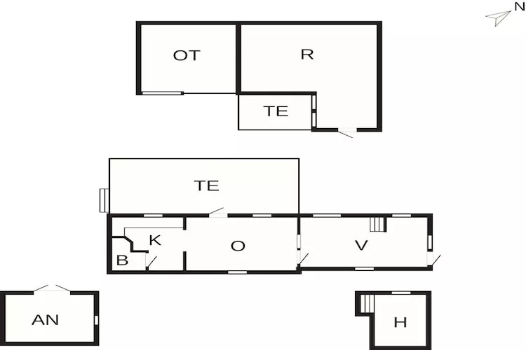 5 sterren vakantie huis in Sjællands Odde-Plattegrond