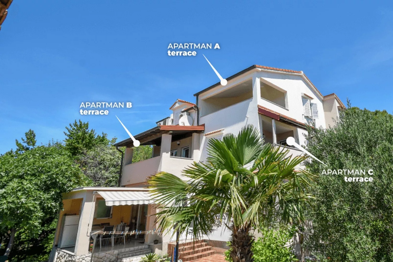 Apartments Jaklin -  Studio Apartment with Balcony and Sea View C-Buitenlucht