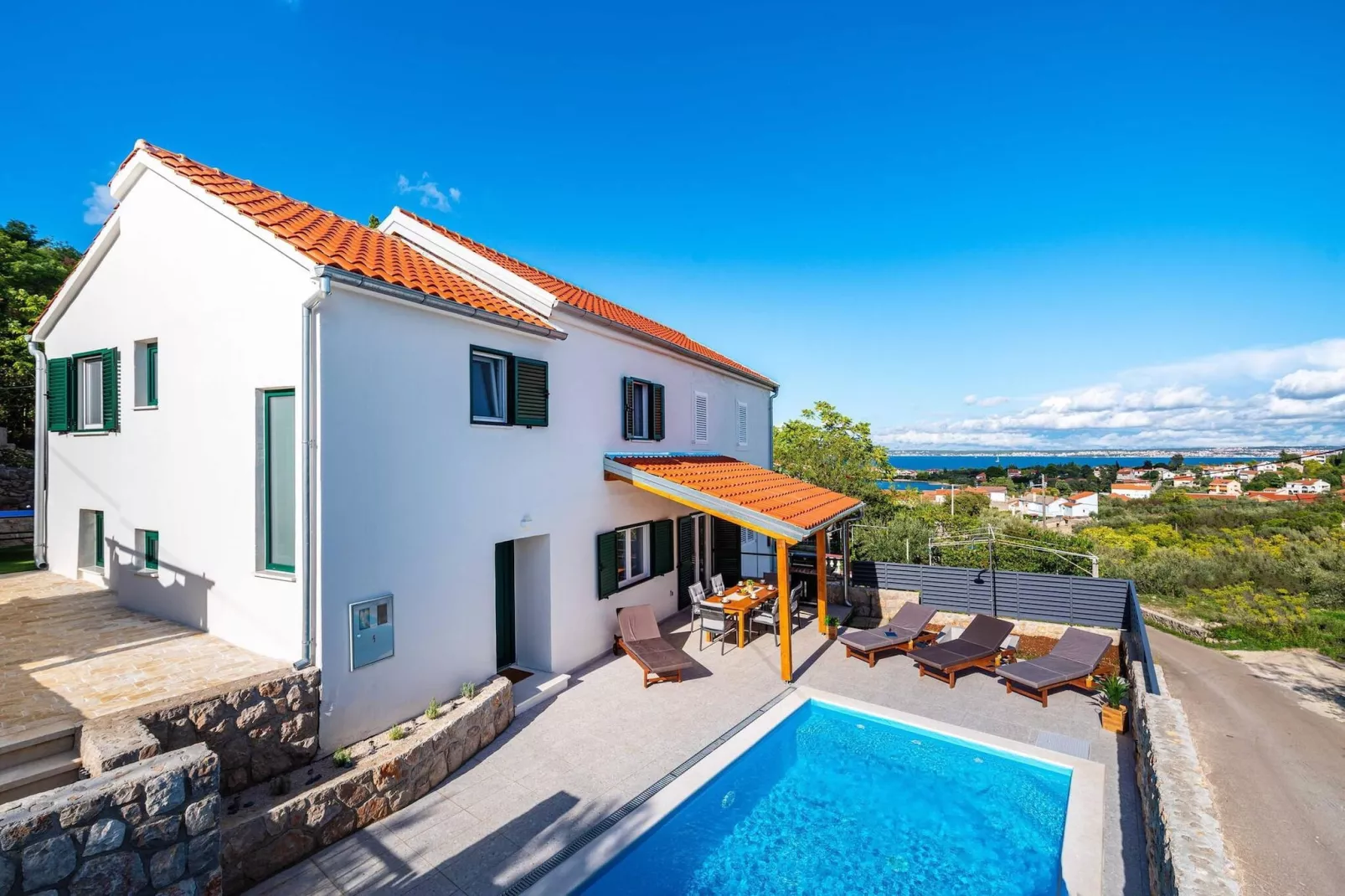 Sea view Villa Nana-Buitenkant zomer