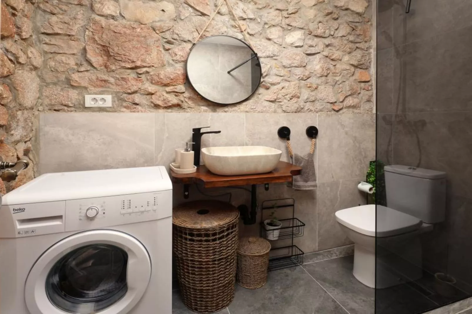 Ana’s Stone House Jurčić Kalić with the Pool-Badkamer