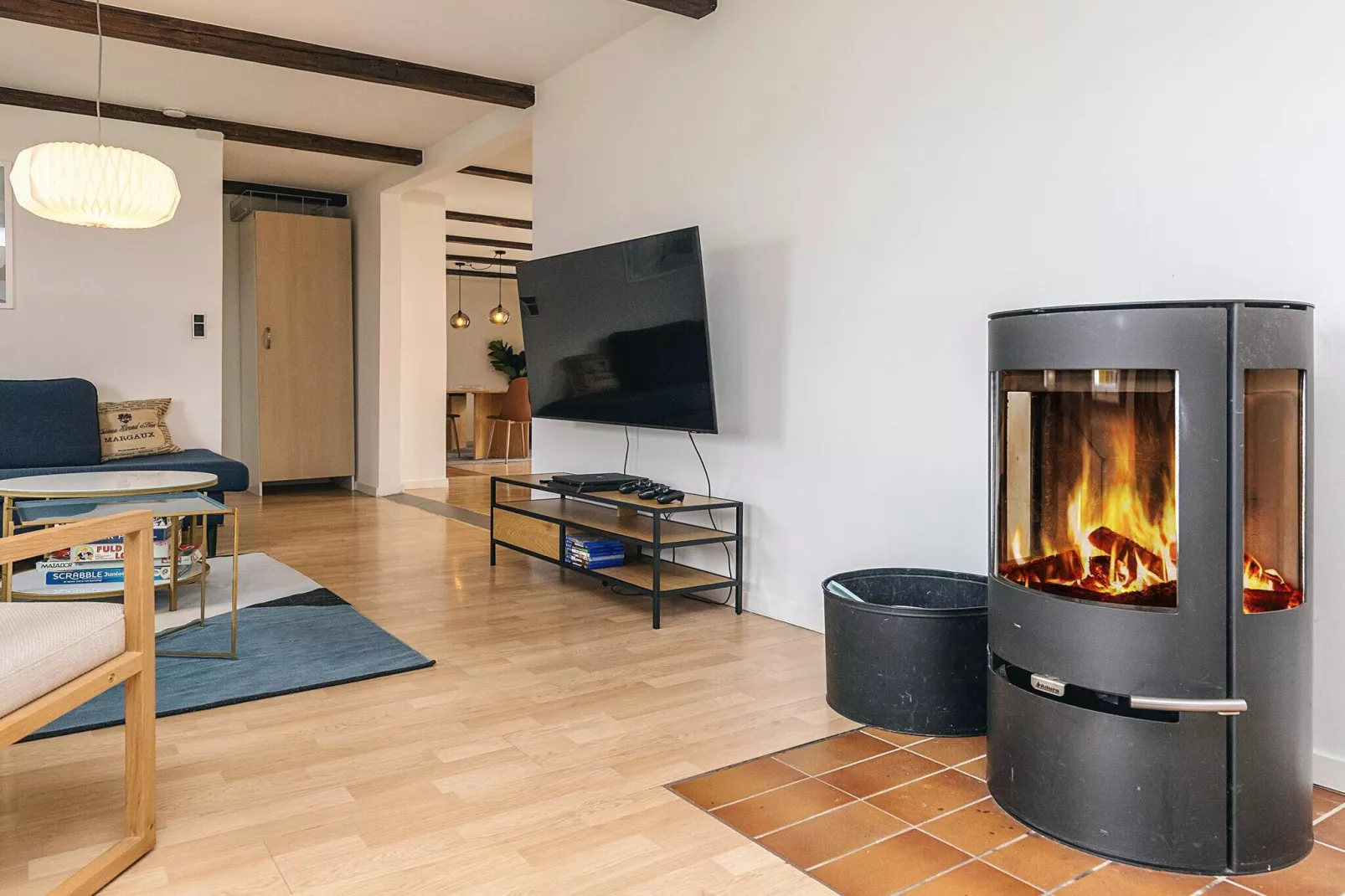 Gezellig vakantiehuis met hottub-Binnen