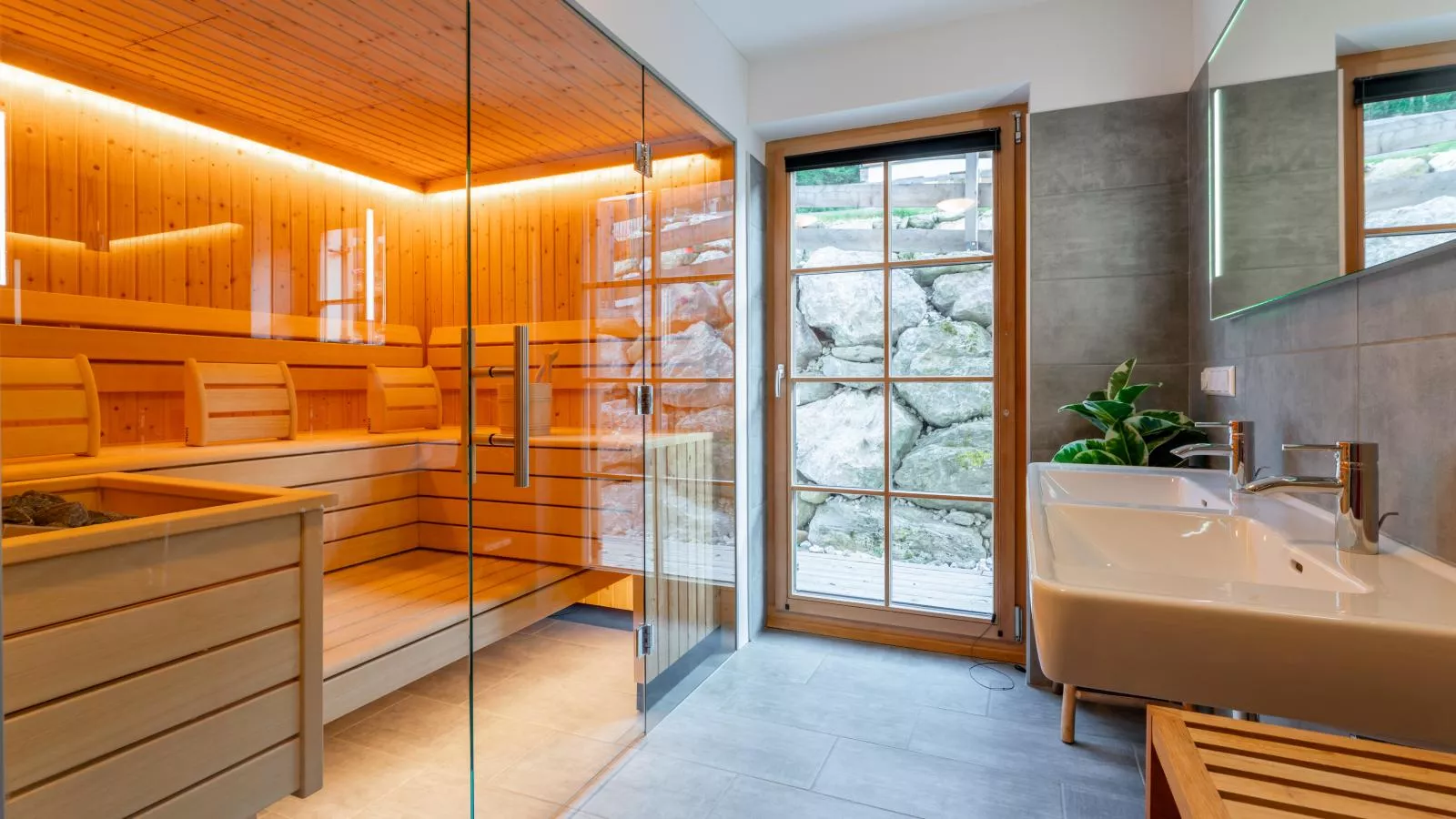 Im grünen Herzen-Sauna