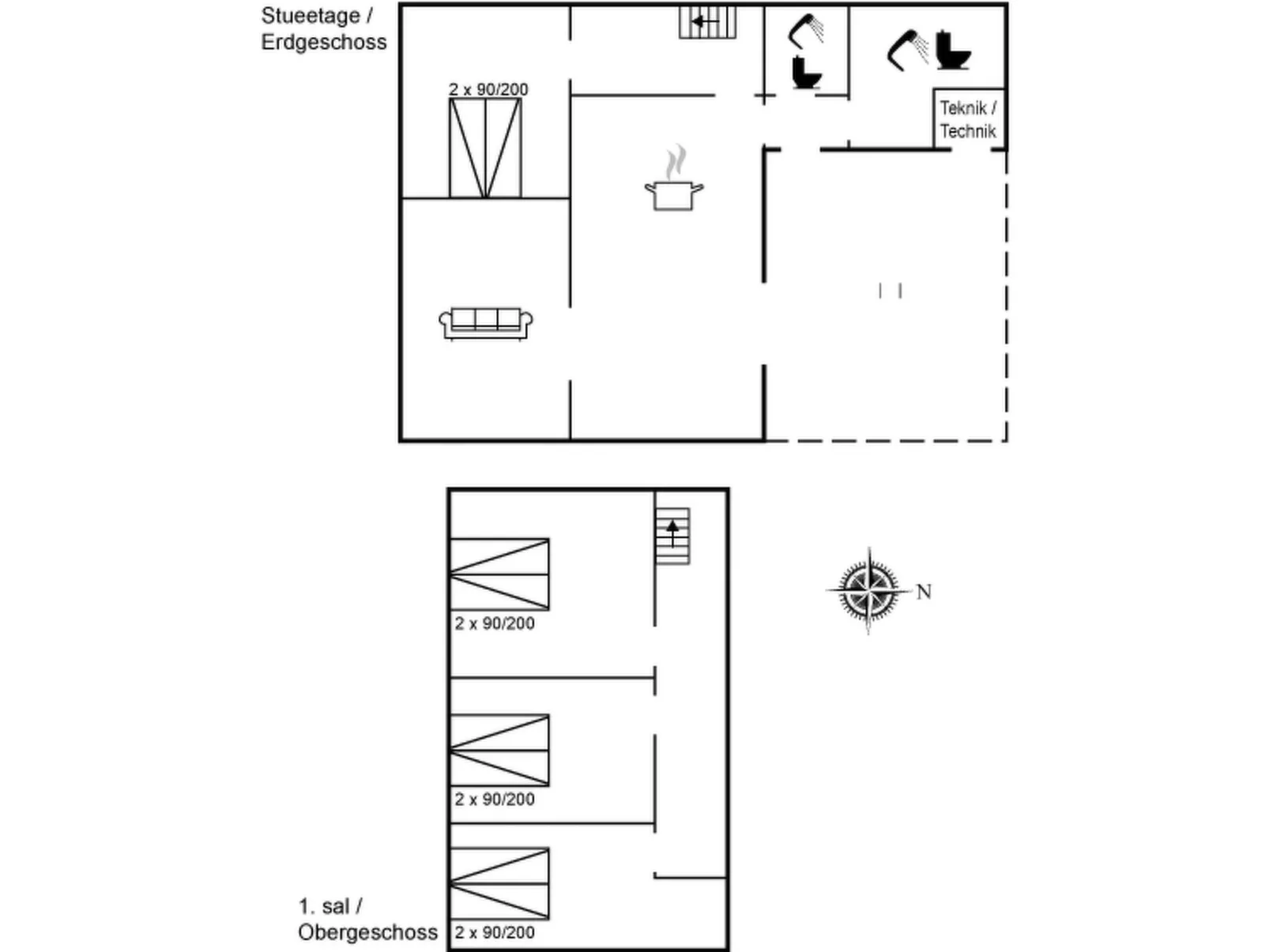 "Minte" - 450m from the sea-Binnen