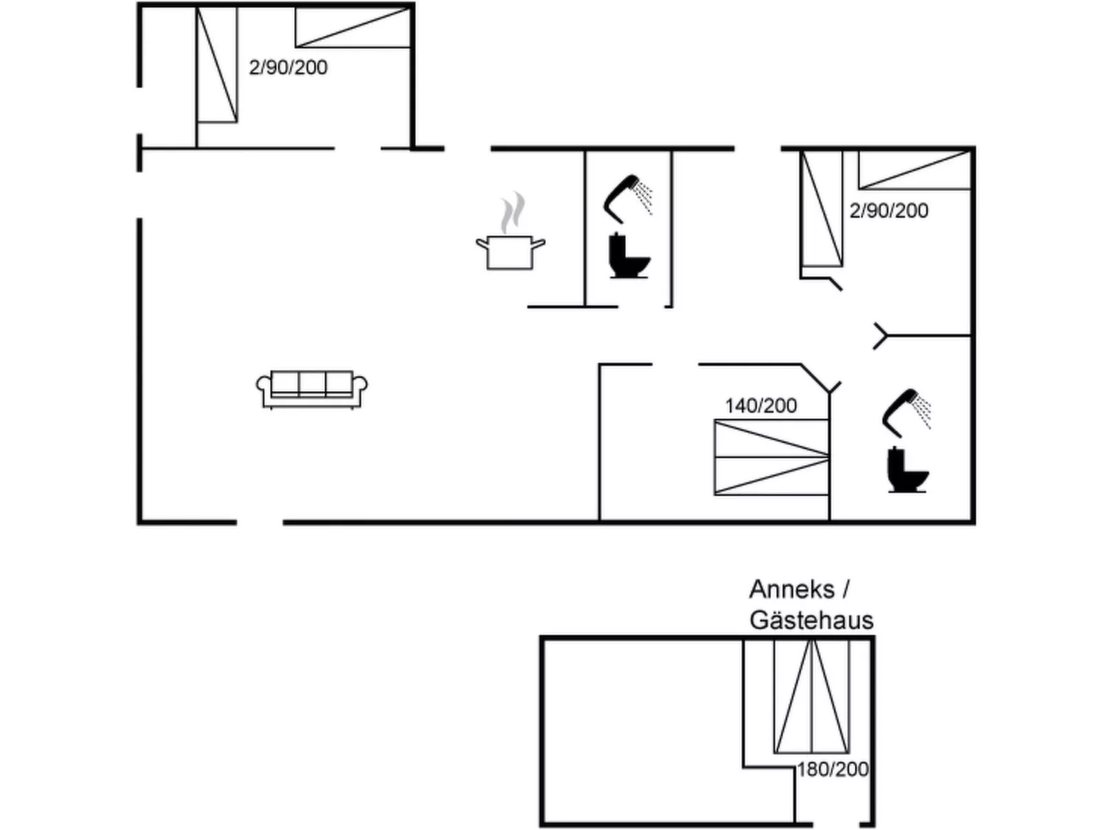 "Chrissie" - 150m from the sea-Binnen