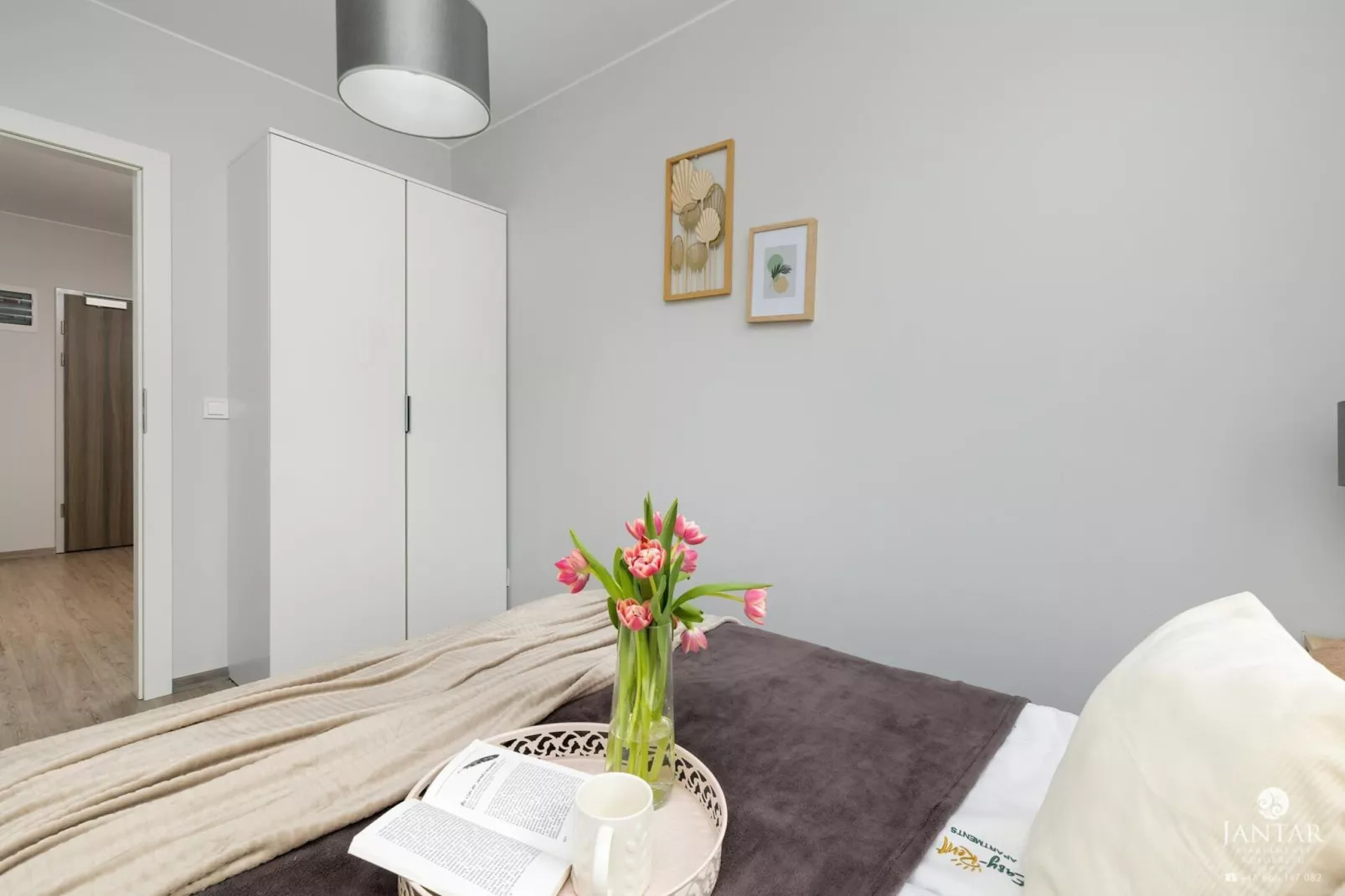 Apartament Grunwaldzka 12c-22 Pobierowo-Slaapkamer