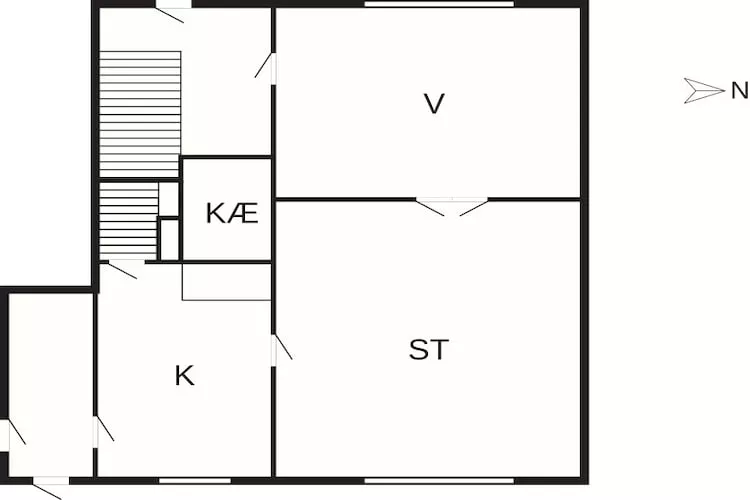 Sfeervolle retraite in Ringkobing -- By Traum Ferienwohnungen-Plattegrond