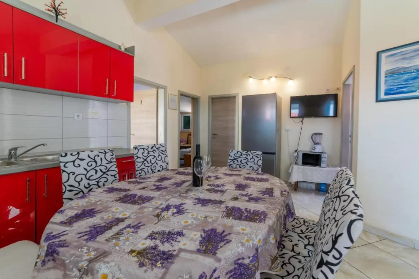 Apartments Ribarević - Three Bedroom Apartment With Terrace and Sea View-Buitenlucht