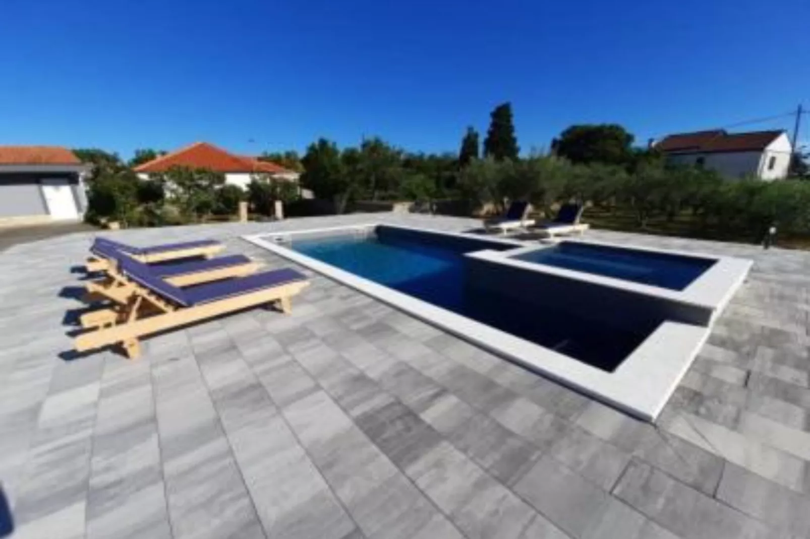 Apartments Franica with Heated Pool and Hot-Tub -  Two Bedroom Apartment with Terrace-Zwembad