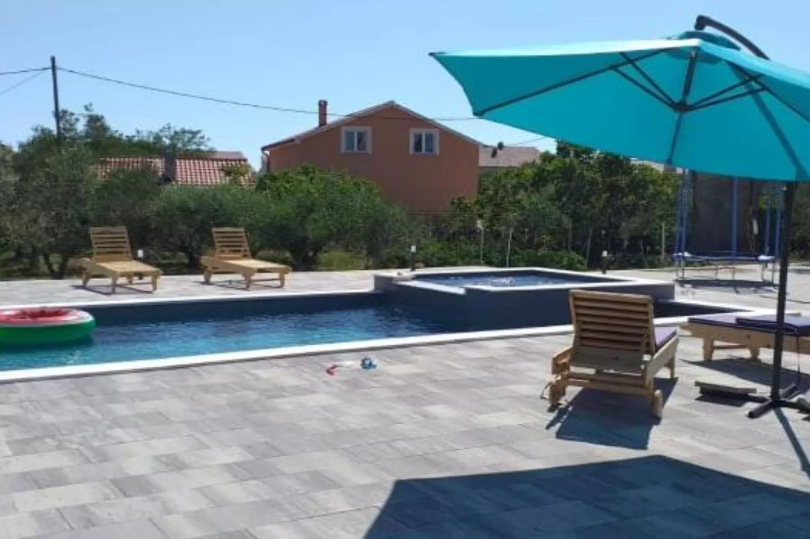 Apartments Franica with Heated Pool and Hot-Tub - One Bedroom Apartment with  Balcony-Zwembad