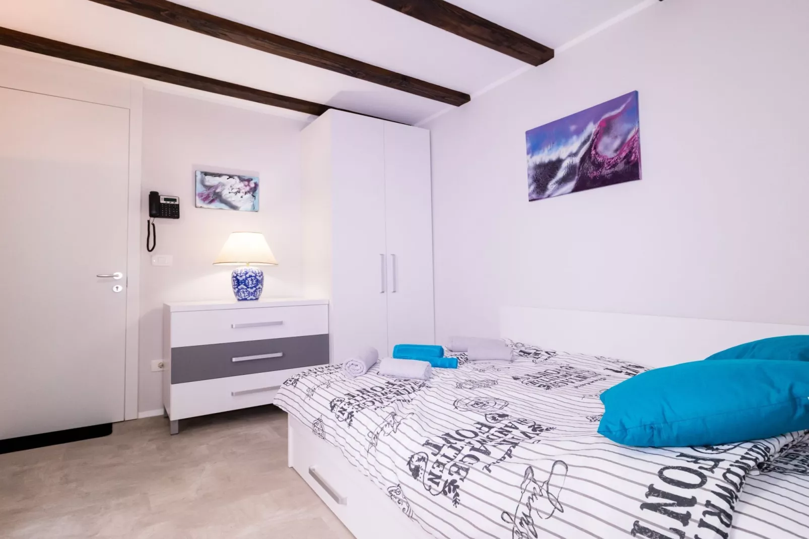 Piran Downtown Chic and Cozy Apartments - Standard One Bedroom Apartment (owner 3.S)-Slaapkamer