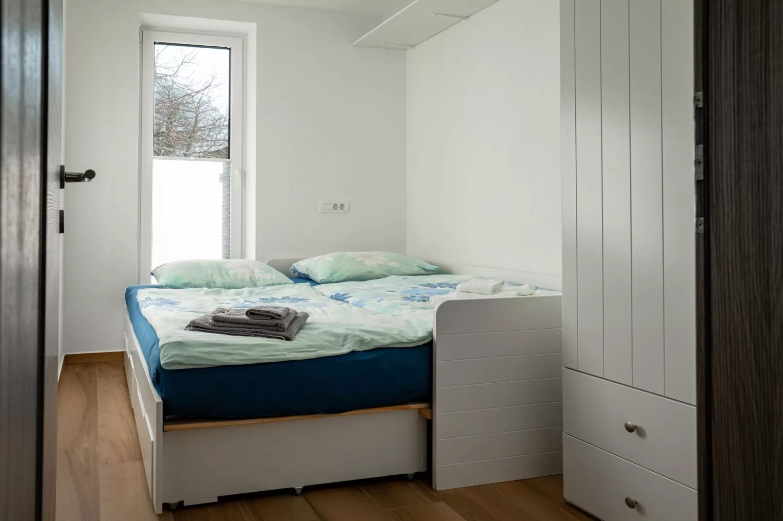 Peaceful Oasis in Nature Holiday Home with Terrace and Sauna - Three Bedroom Holiday Home with Terrace and Sauna-Slaapkamer