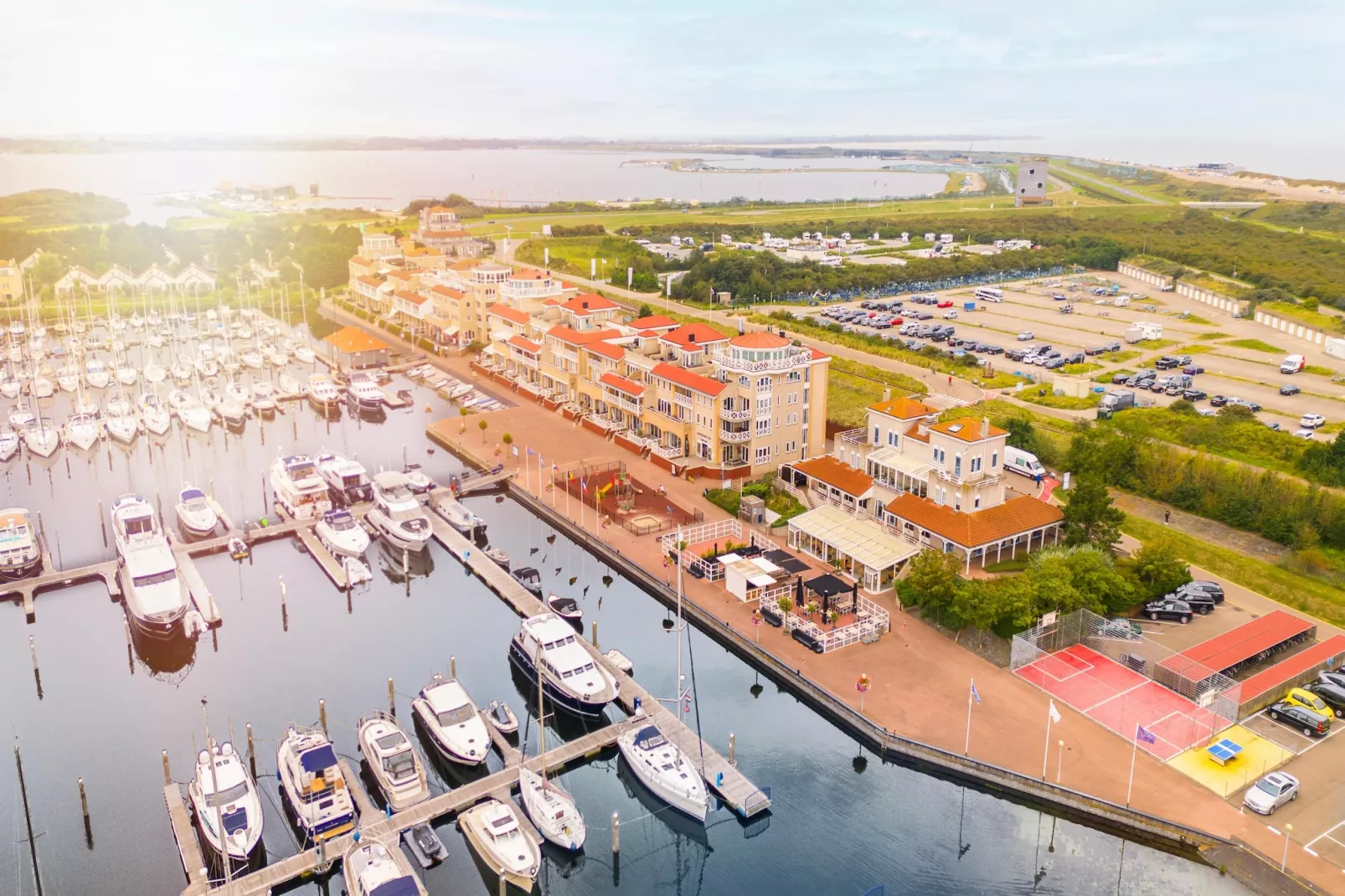 Marina Port Zélande 1-Gebieden zomer 1km