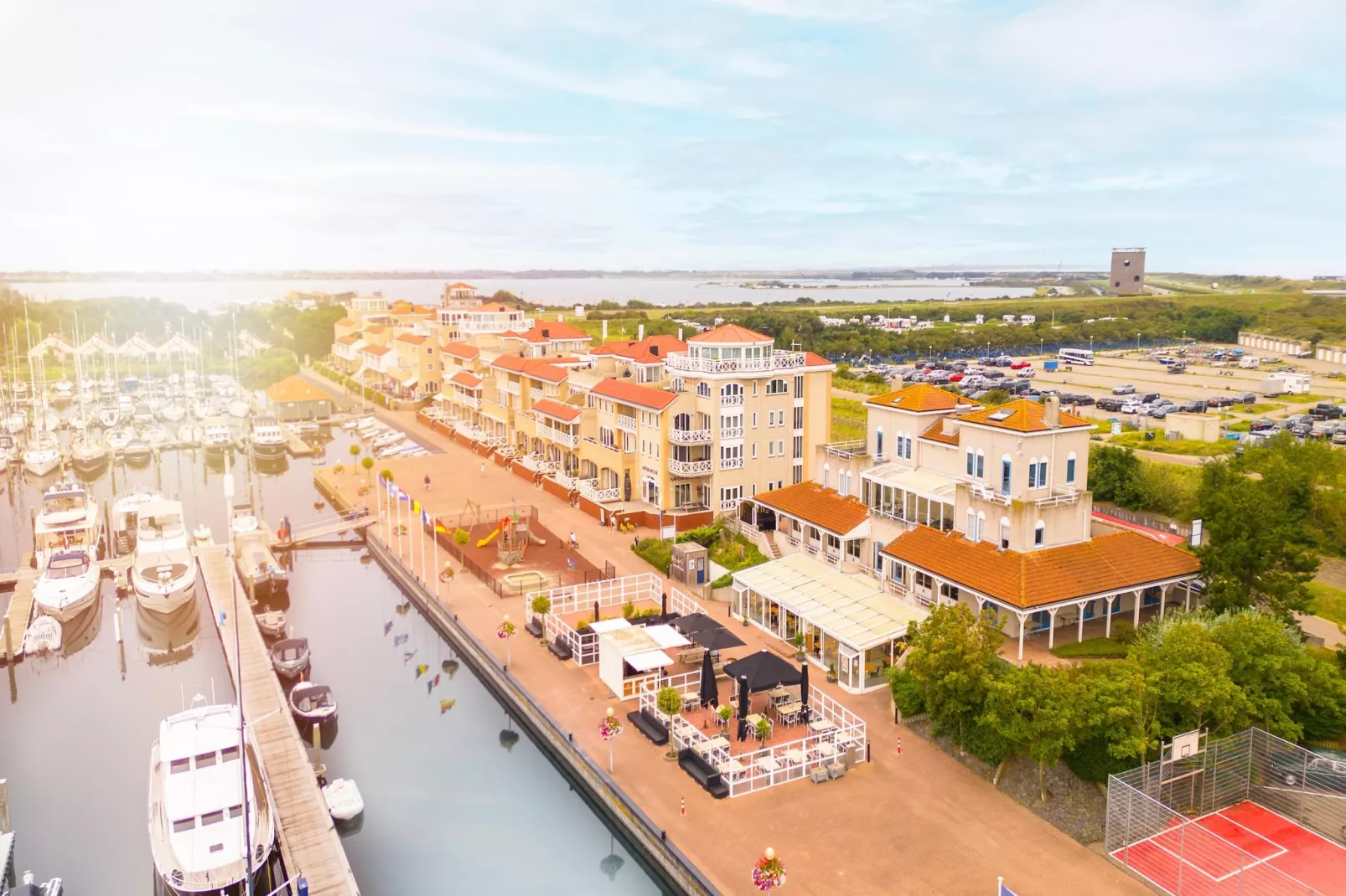 Marina Port Zélande 2-Gebieden zomer 1km