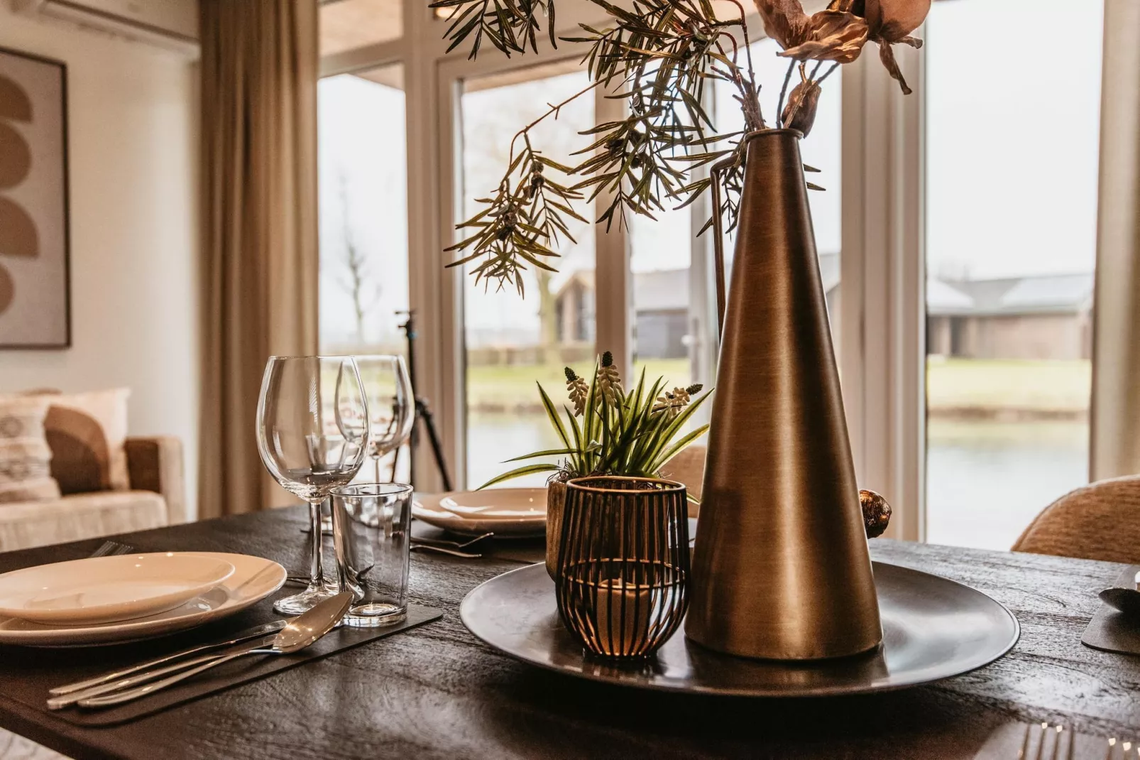 Chalet aan het Water - Betuwse Hofjes - 4 pax December-Sfeer