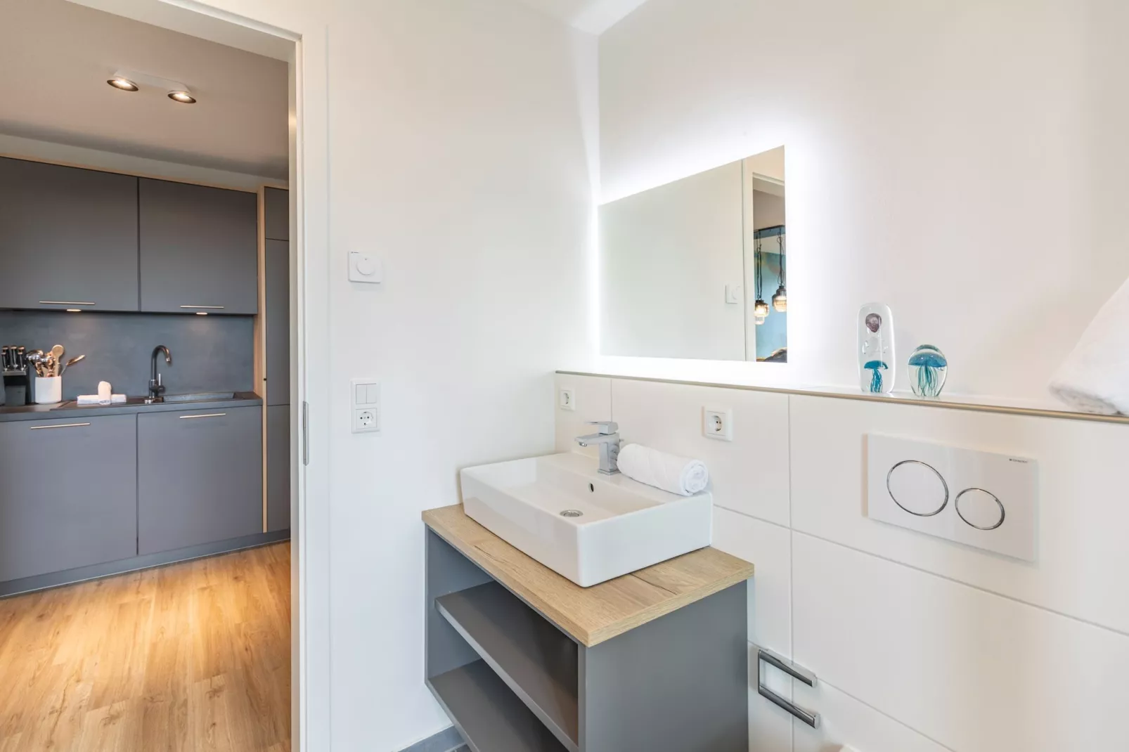 Hallighafen de Luxe auf Nordstrand-Badkamer