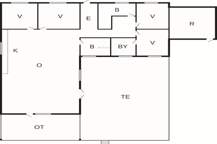 9 persoons vakantie huis in Skibby-Plattegrond