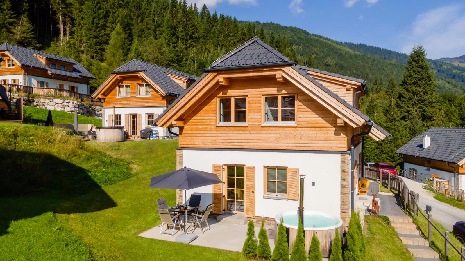 Riesner Alpenlodge-Buitenkant zomer