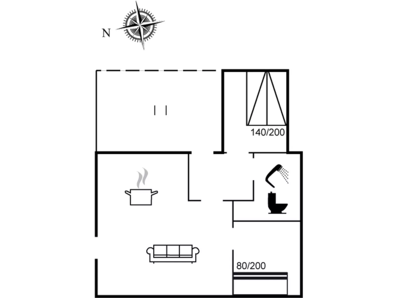 "Jace" - 75m from the sea-Binnen