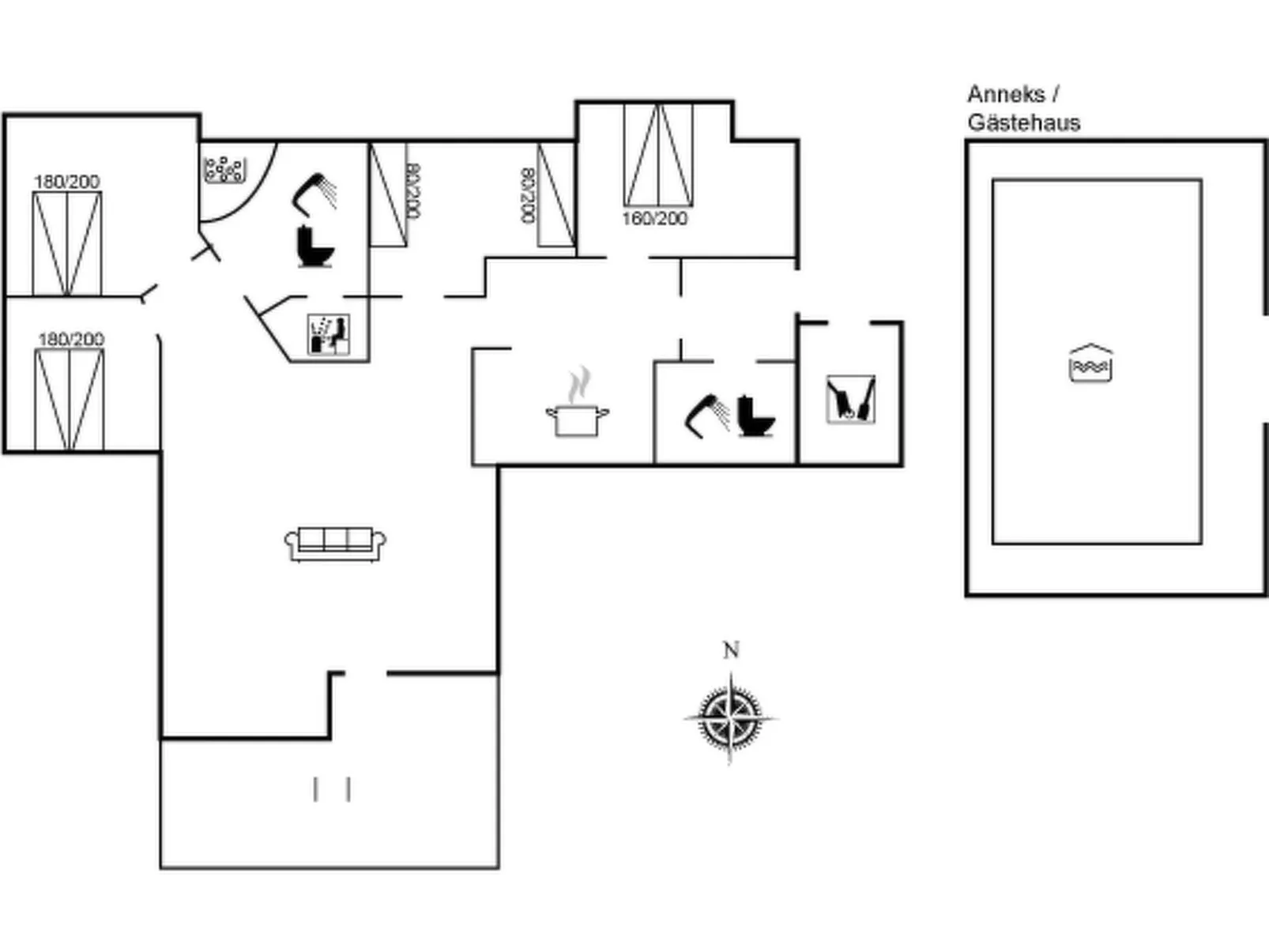"Åsta" - 1.7km from the sea-Binnen