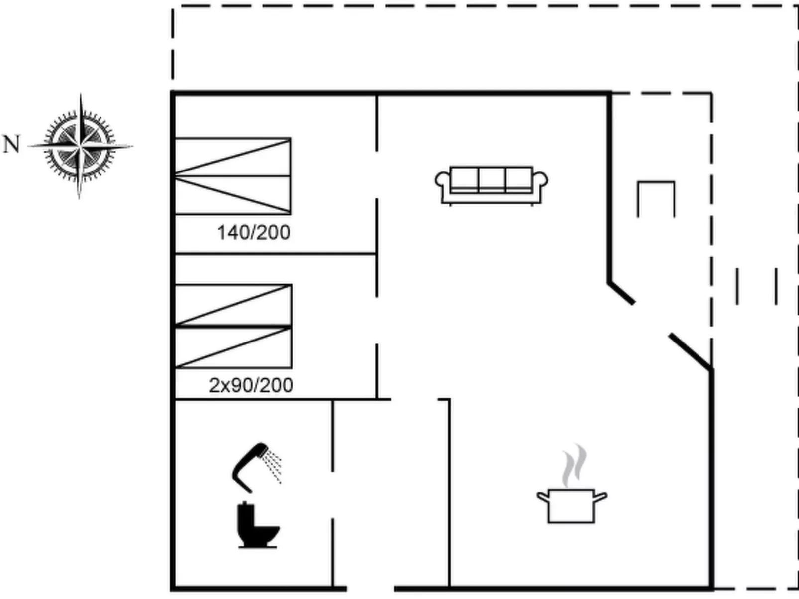 "Helga" - 100m from the sea-Binnen