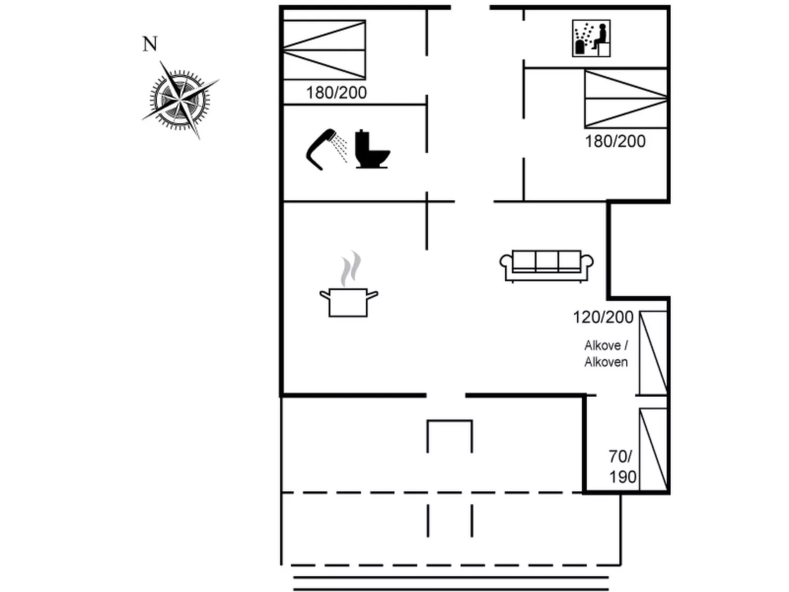 "Akari" - 400m from the sea-Binnen