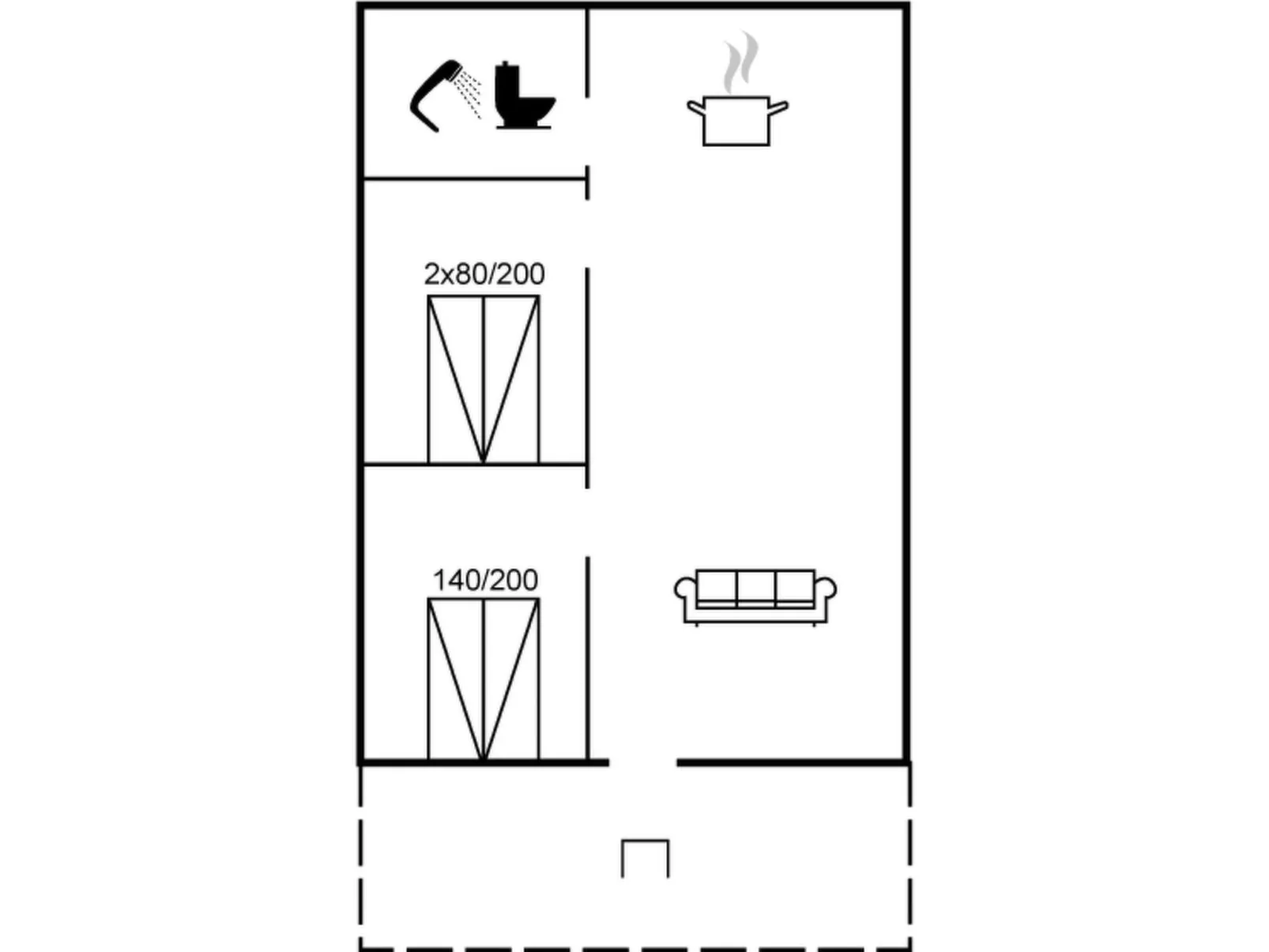 "Hunter" - 400m from the sea-Binnen