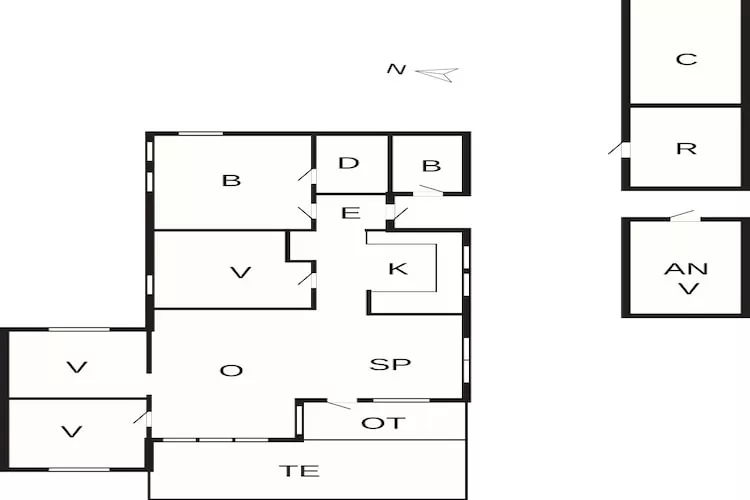 8 Personen vakantie huis in Nakskov-Plattegrond