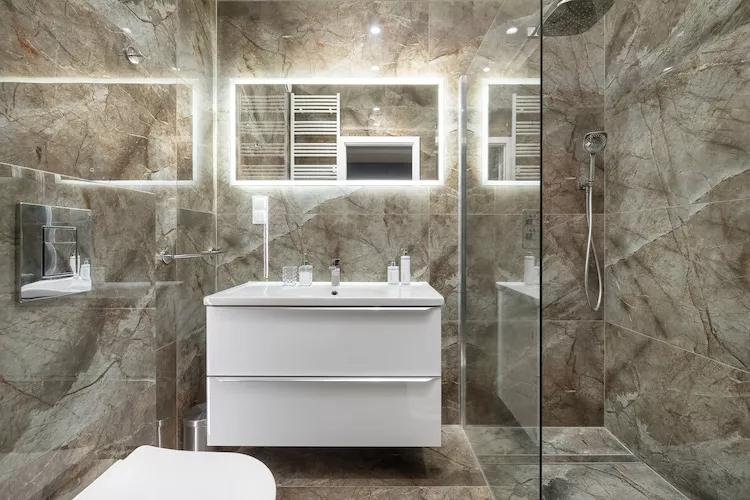 Apartament w Polanicy Zdrojowa 34B - 408-Badkamer