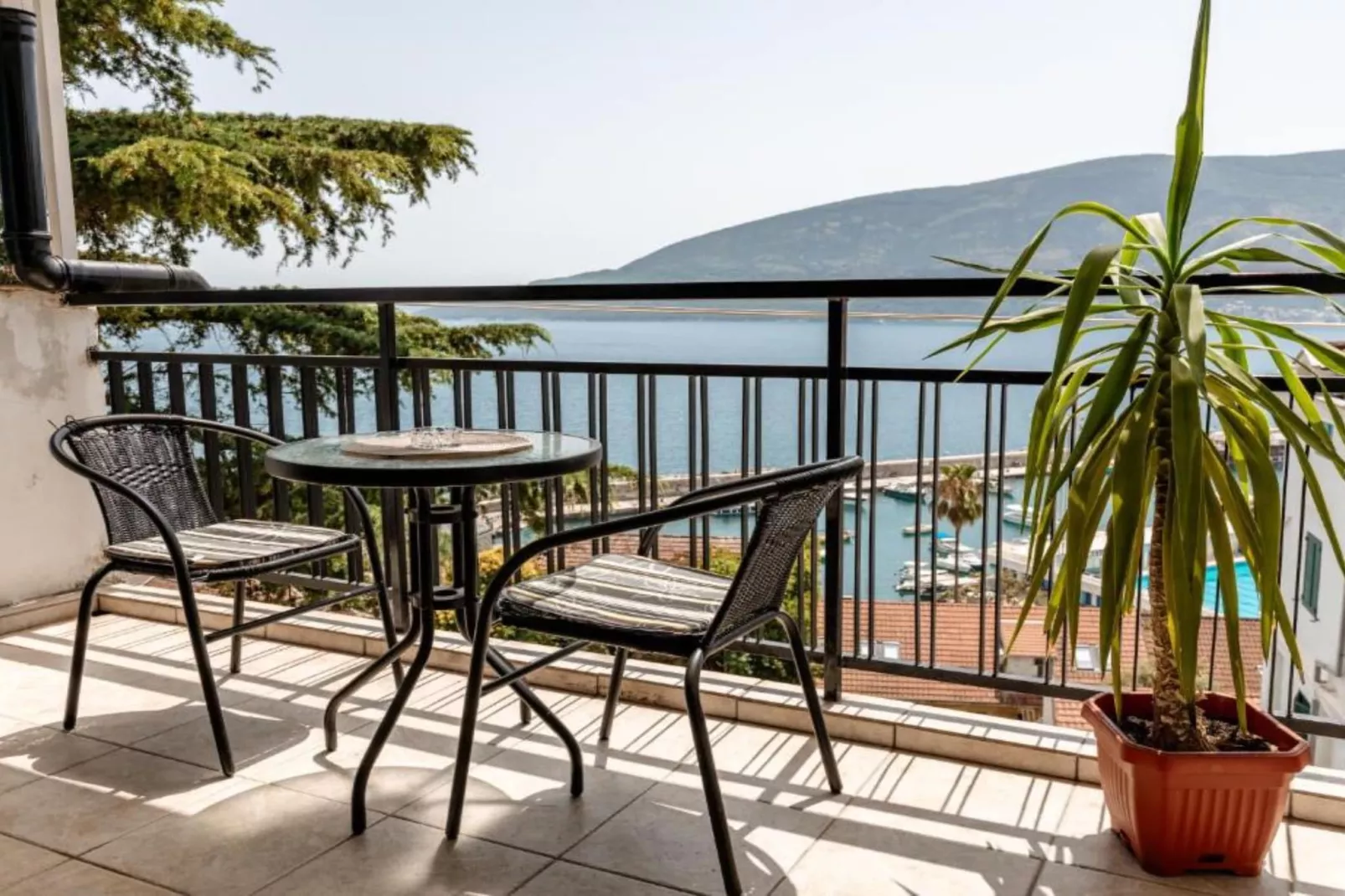 Elegant Apartment with Stunning Boka Bay Panorama - Two Bedroom Apartment-Terrasbalkon