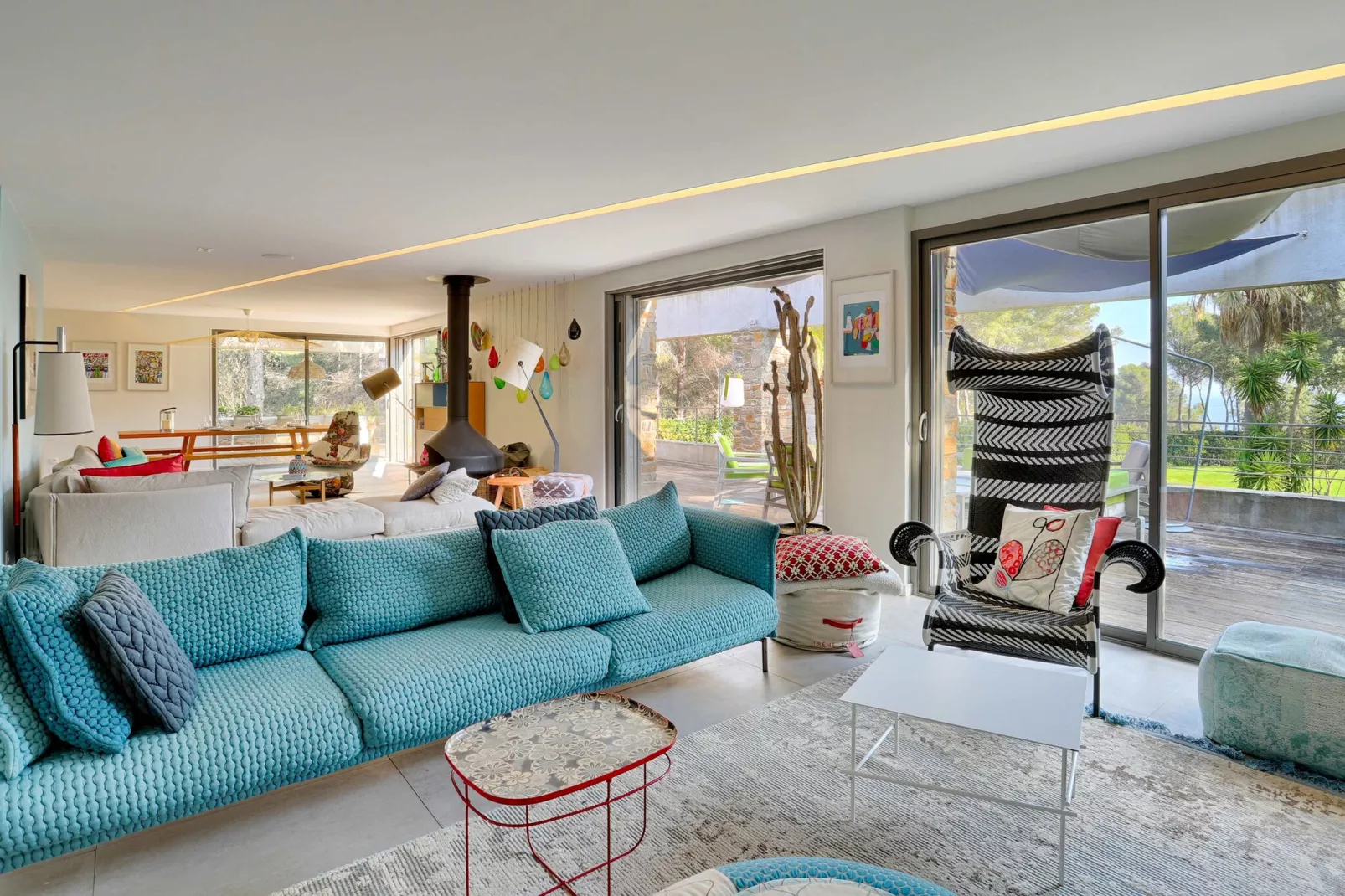 Villa Ephelele-Woonkamer