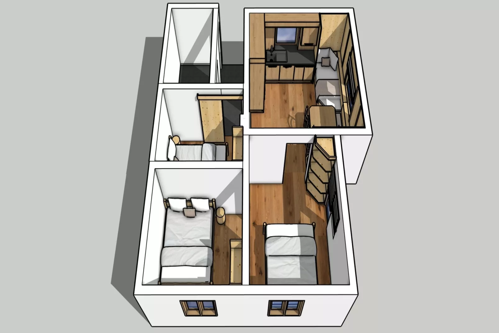 Berghütte Almleben-Plattegrond