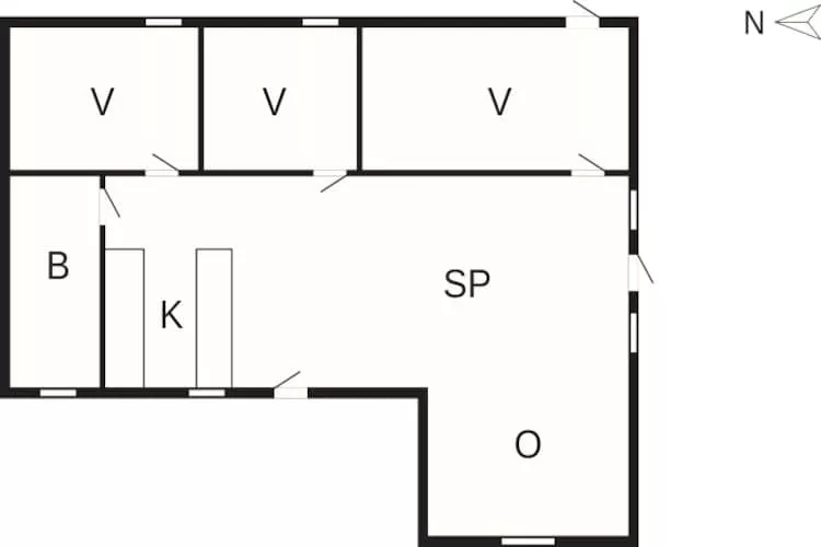 4 sterren vakantie huis in Slagelse-Plattegrond