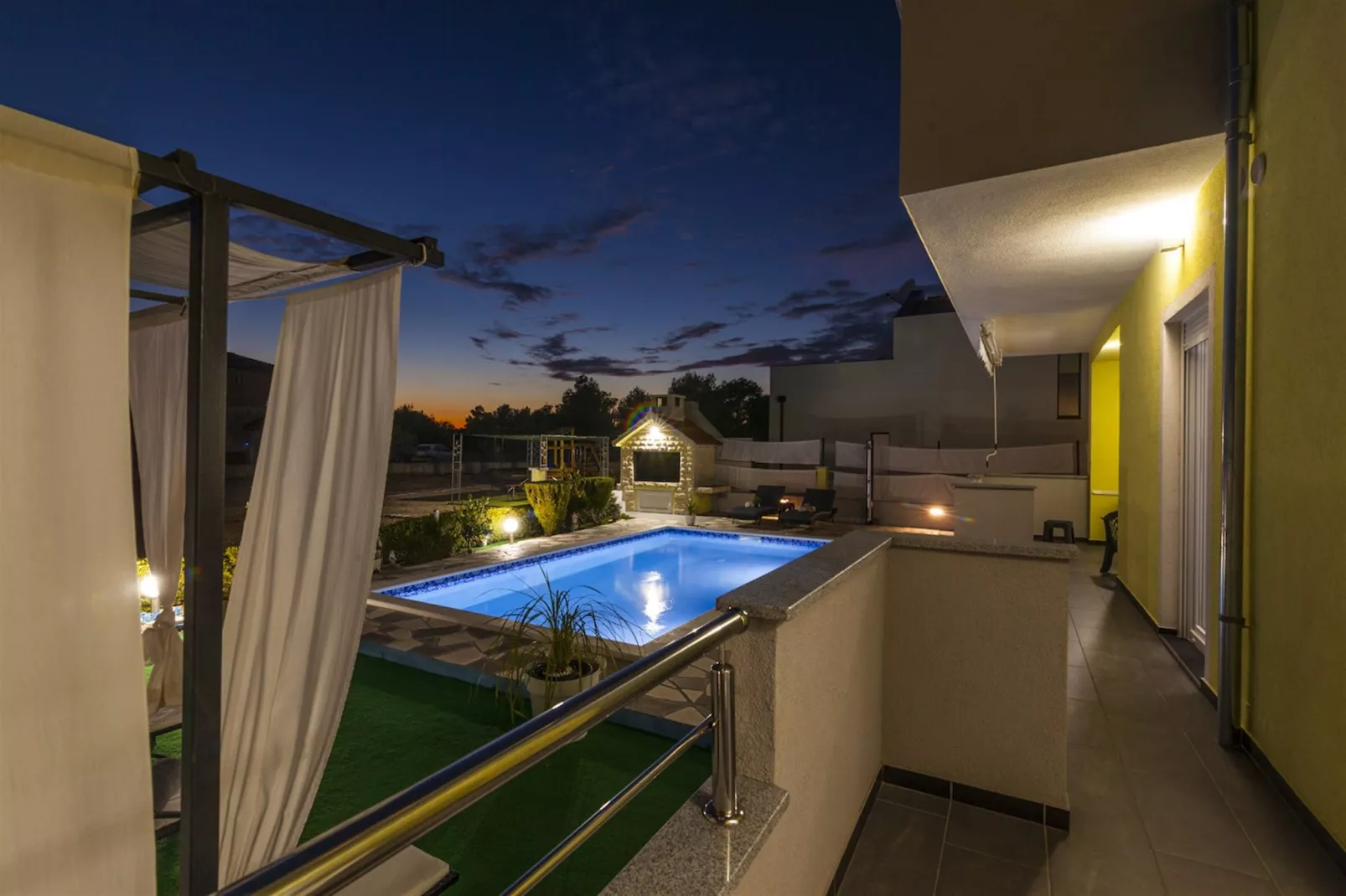 Sea view Villa Brodarica-Zwembad