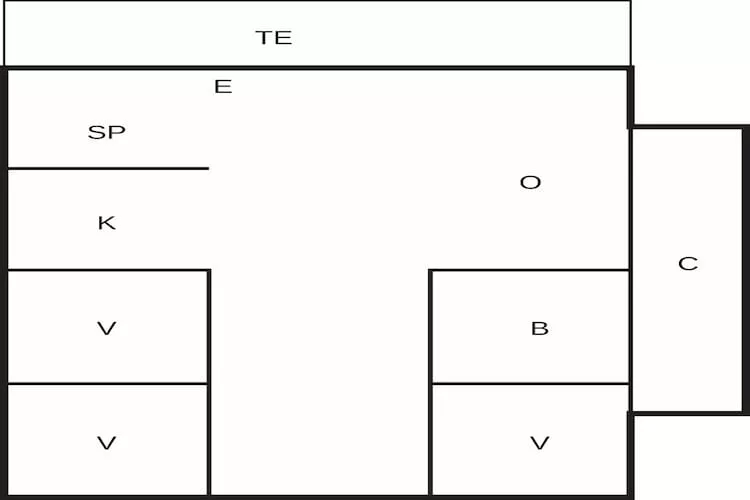 6 persoons vakantie huis in Løkken-Plattegrond