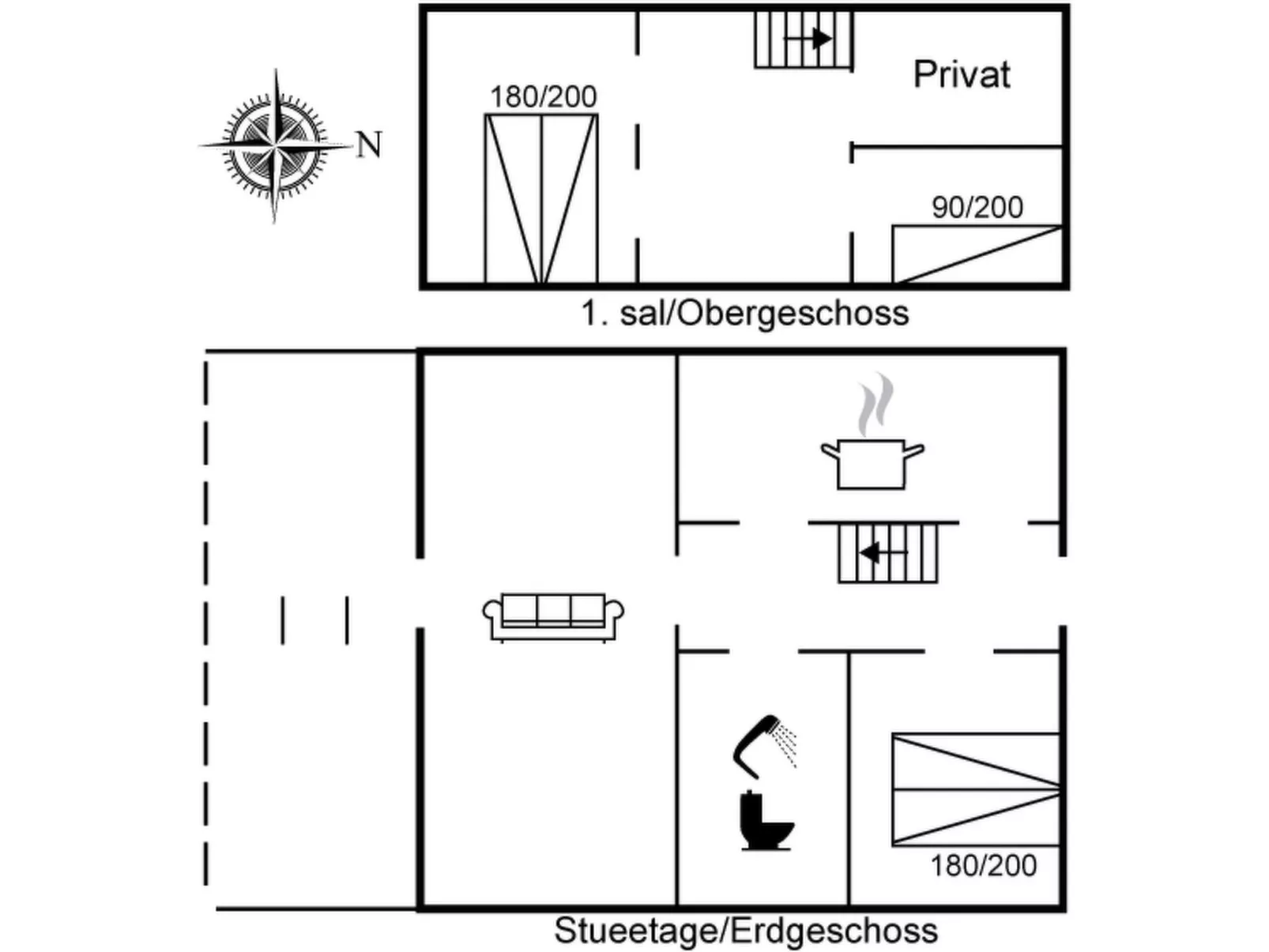 "Liselott" - 300m from the sea-Binnen
