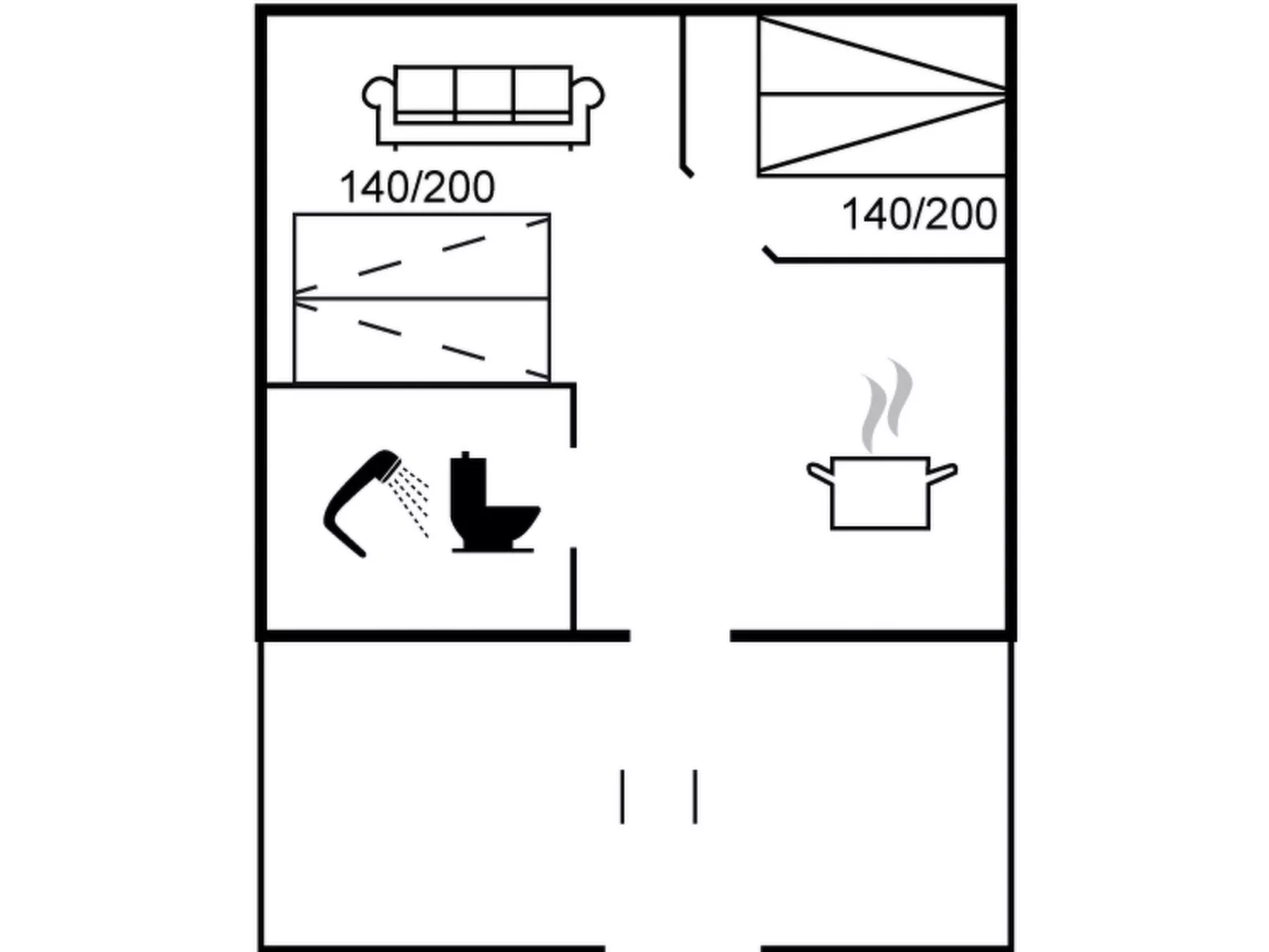 "Gulla" - 300m from the sea-Binnen