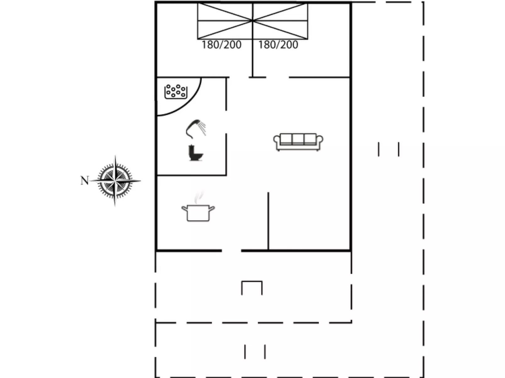 "Lewe" - 150m from the sea-Binnen