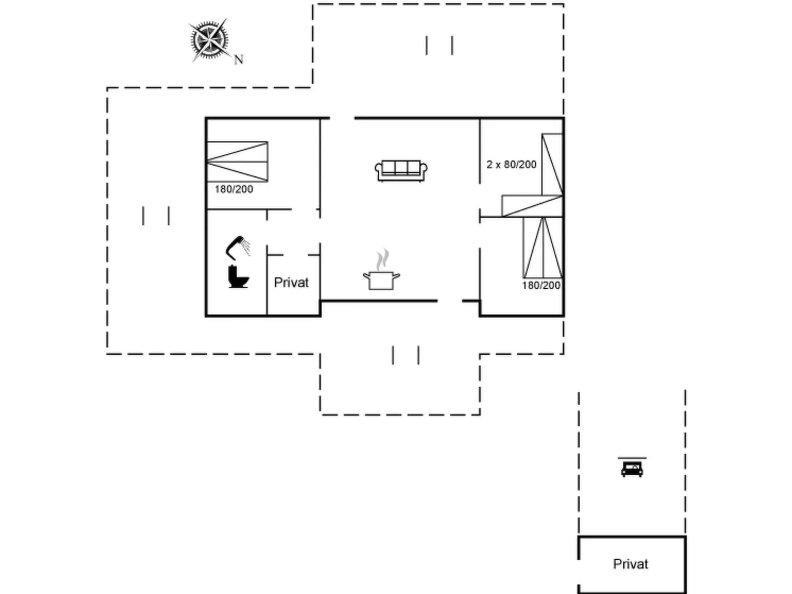 "Elmira" - 555m from the sea-Binnen
