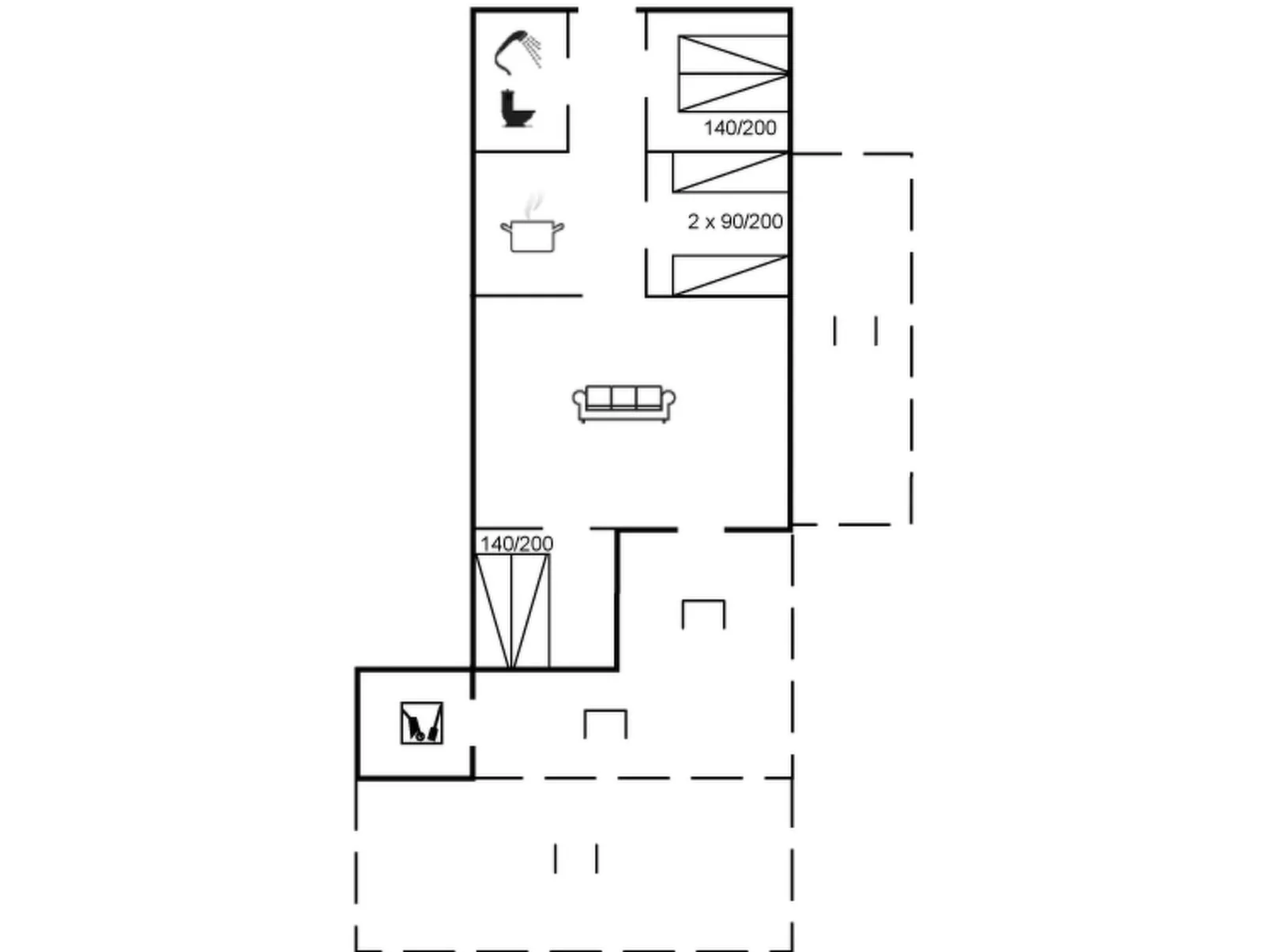 "Bibi" - 200m from the sea-Binnen