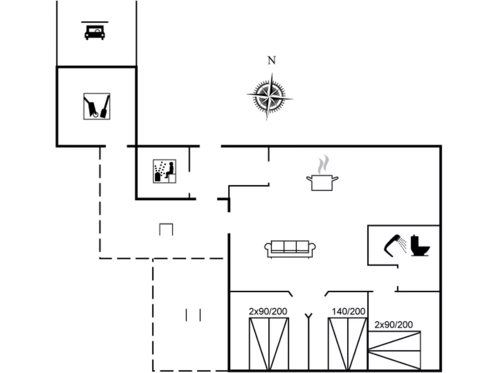 "Agneta" - 750m from the sea-Binnen