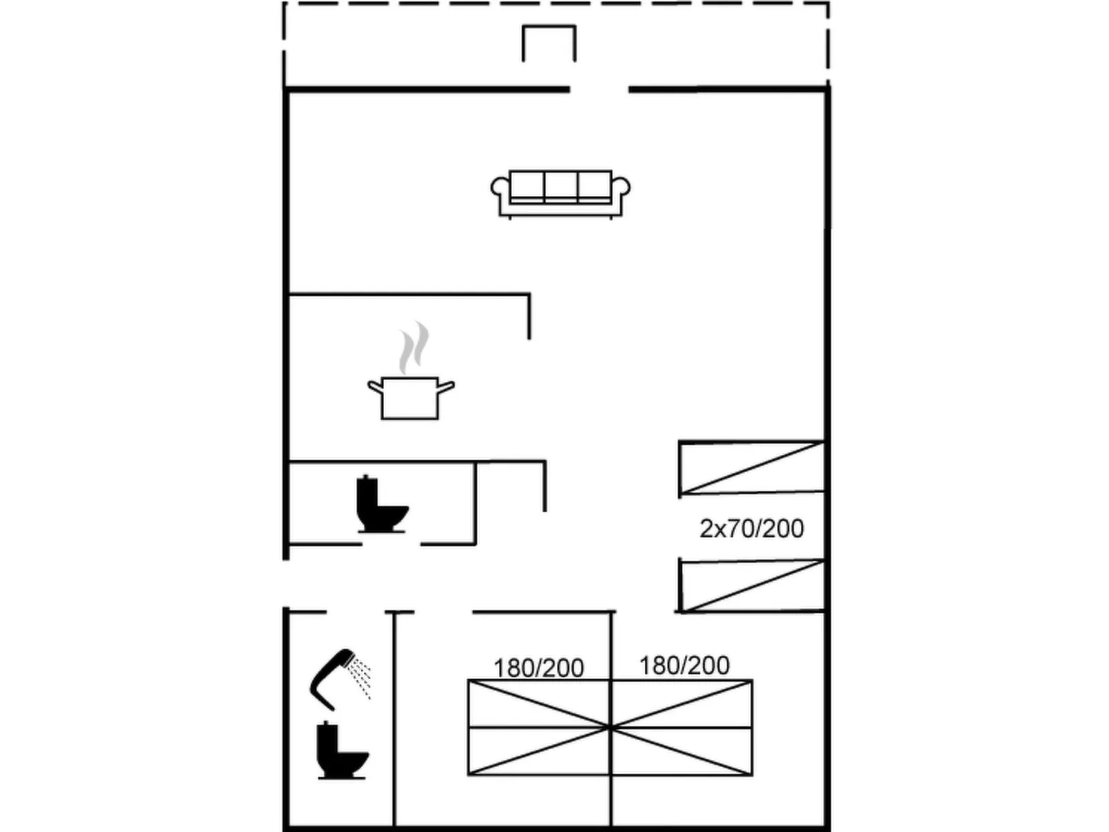 "Amdi" - 100m from the sea-Binnen