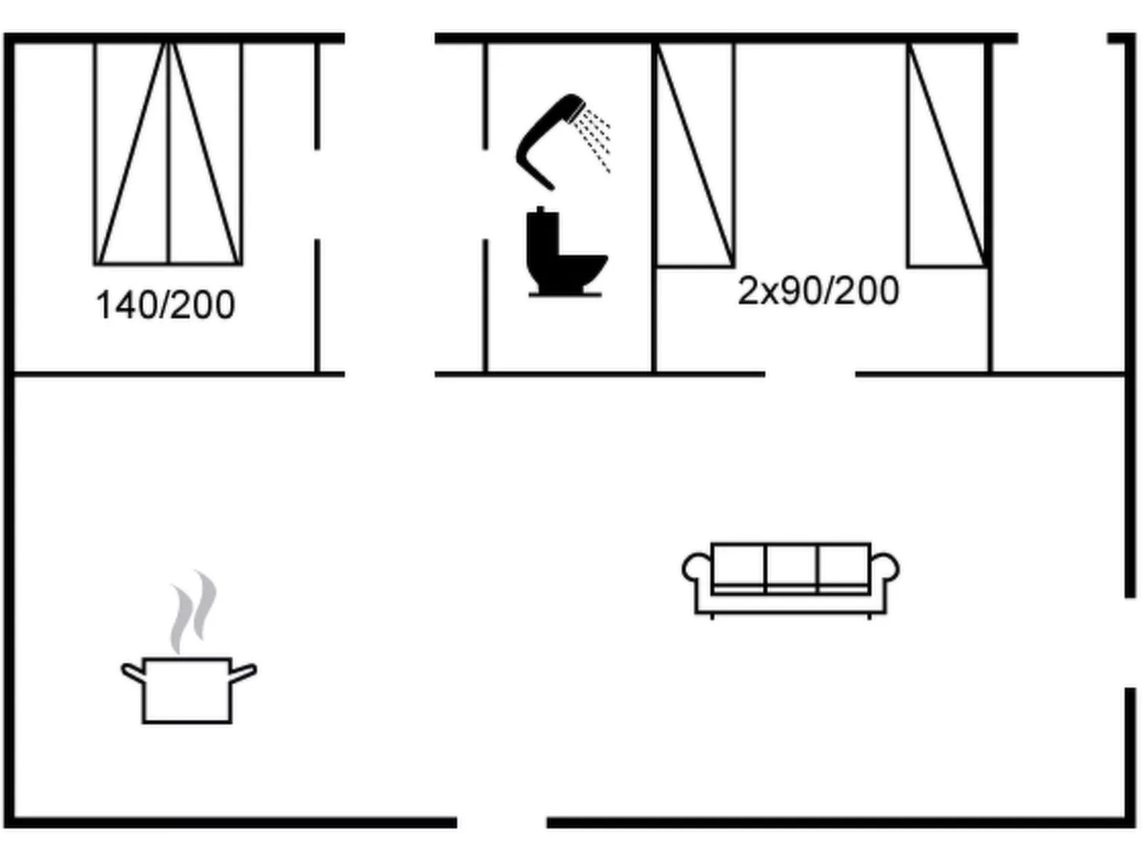 "Vasilij" - 300m to the fjord-Binnen