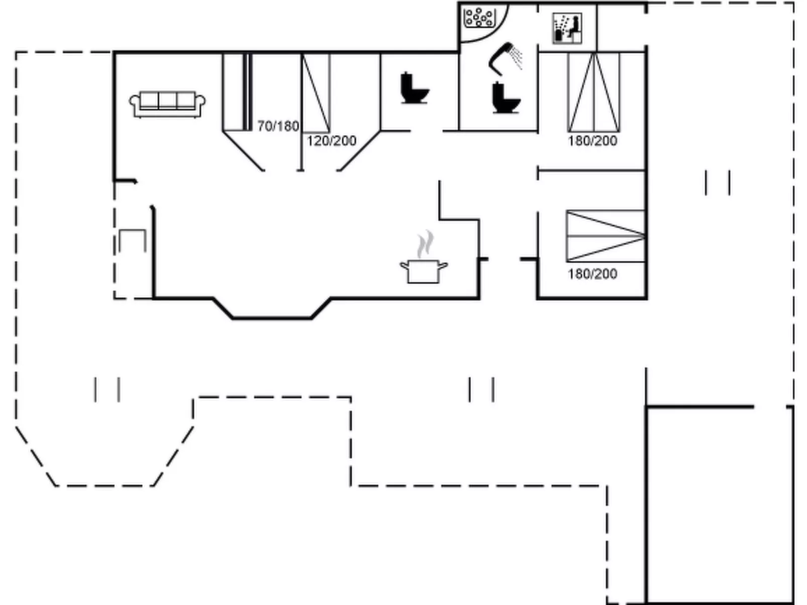 "Hagbard" - 2.6km from the sea-Binnen